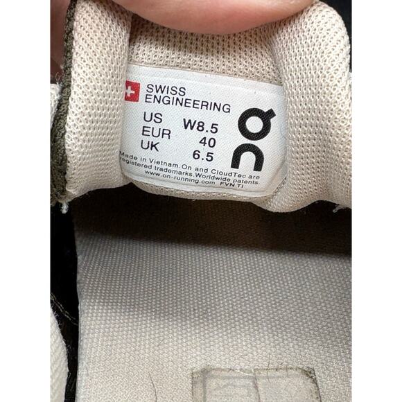 On Cloud 5 Women’s Road Running Shoes Size 8.5 Rosebrown Camo Speed Laces Pink - Picture 7 of 8